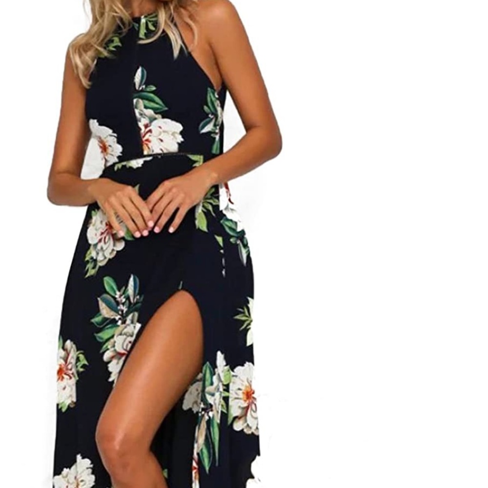 Floral Maxi dress with slit